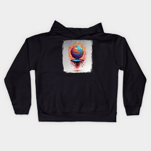 Flame Basketball Kids Hoodie